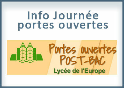 Les Portes Ouvertes POST-BAC du lycée de l’Europe