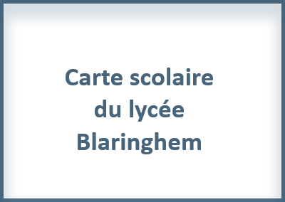 Carte scolaire du lycée Blaringhem