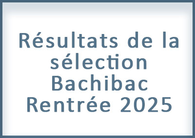 Résultats de la sélection Bachibac – Rentrée 2025