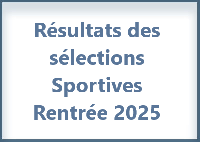 Résultat des sélections Sportives
