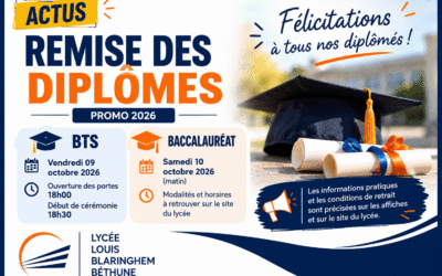 Remise des diplômes Baccalauréat & BTS 2026